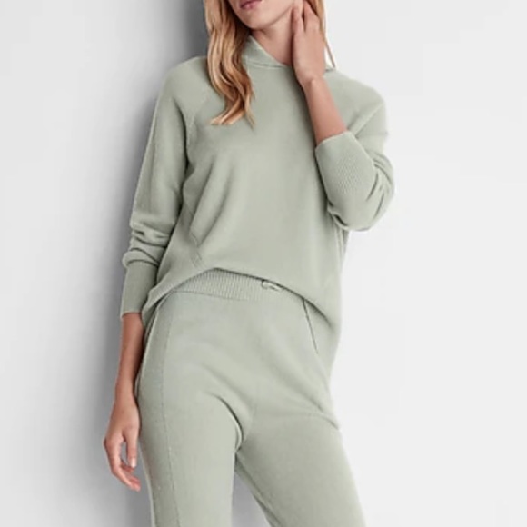 NWT Express Solid Cashmere Hoodie Medium - Picture 2 of 5
